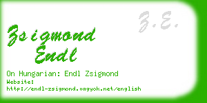 zsigmond endl business card